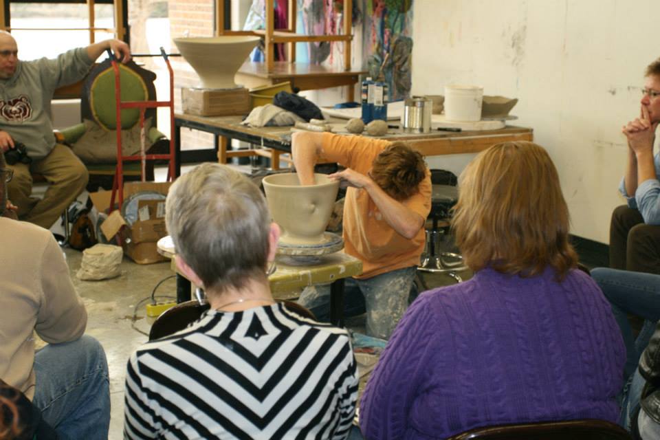 Chris Gustin artist workshop as part of his exhibition "Masterworks in Clay."