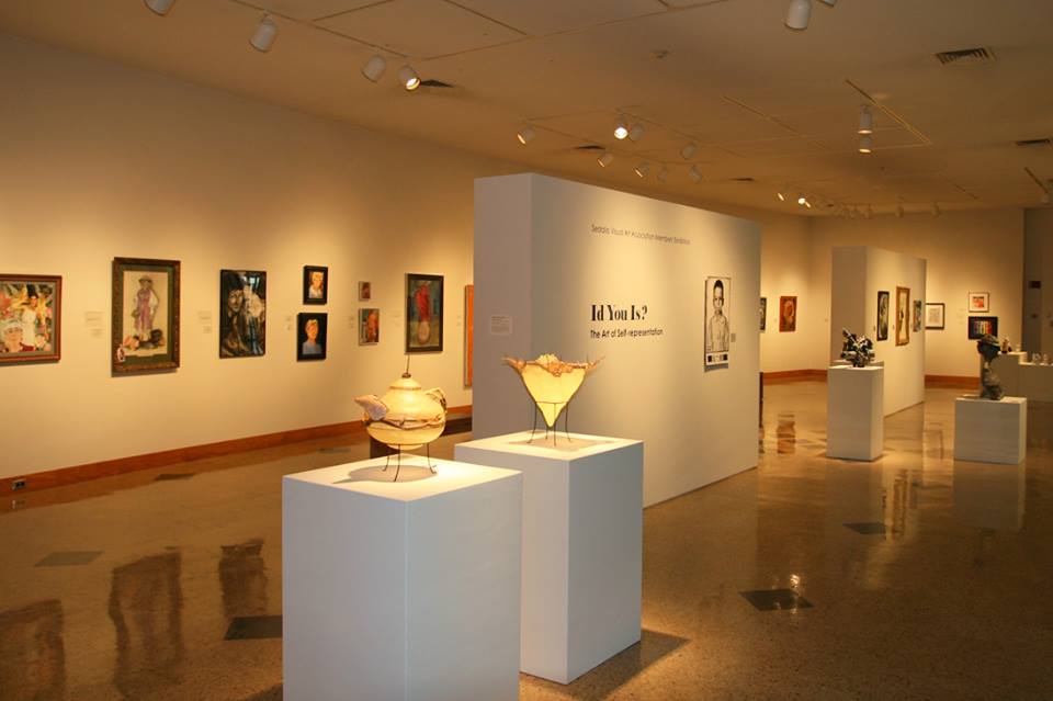 Installation view of the 2013 Sedalia Visual Art Association members’ exhibition "Id You Is? The Art of Self-representation."