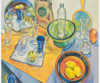 Sherry Leedy, "Three Lemons," pastel on paper. Photo credit: E.G. Schempf.