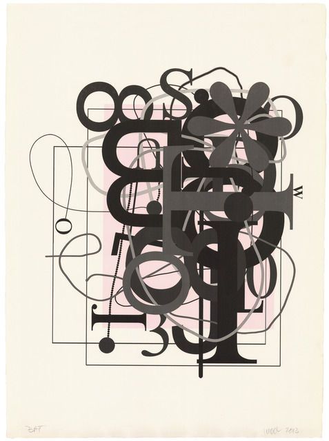 Christopher Wool, Untitled, 2013; lithograph. Collection Daum Museum of Contemporary Art.