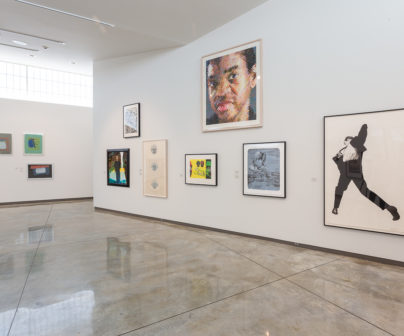 Installation view of "Salon Style: Contemporary Prints from the Collection."