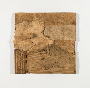 Robert Nickle (American, 1919-1980), Untitled, 1977-78; cardboard, mixed media; 13 x 13 in. Collection Daum Museum of Contemporary Art, gift of Ron Slowinski.