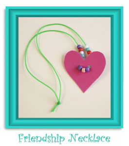 "Friendship Necklace" Valentine's Day crafting with the Daum
