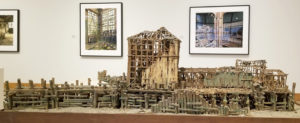 Installation view from "In Ruins: Michael Schultz, Steven Montgomery, and Raymon Elozua."
