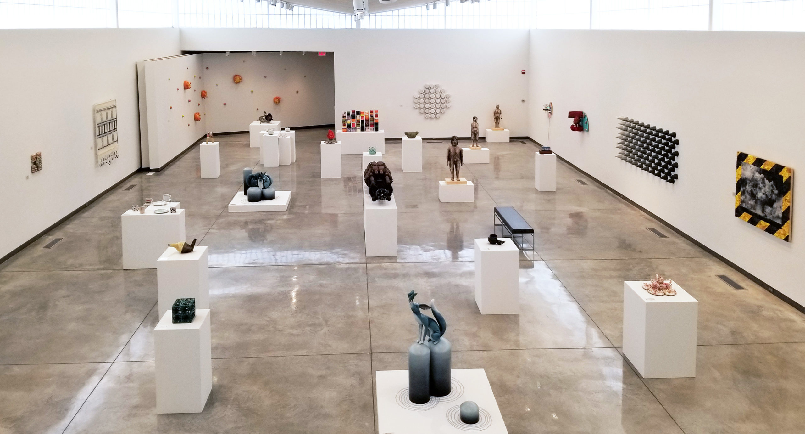 Installation View of "Coalescence: Exploring Contemporary Ceramics and Artist Communities".