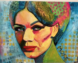 Natalie Avondet, "Live Out Loud", 2025; acrylic on canvas; courtesy of the artist.