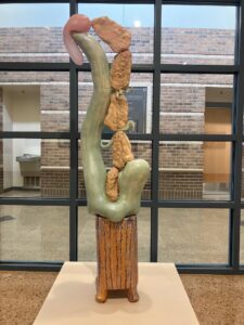 SunYoung Park, "Flowing", 2023; Glazed earthenware and glass; courtesy of artist.