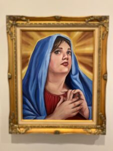 Jamie Billings, "Agnostic", 2024; oil on canvas; courtesy of artist.