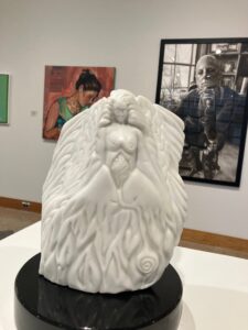 Jennifer Linders, "Through the Fire", 2023; Marble; Courtesy of artist.