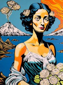 Bryce Holt, "The Bride", 2024; acrylic on canvas.