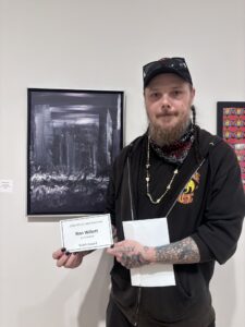 Ron Willett with SVAA Award for "Us Between".
