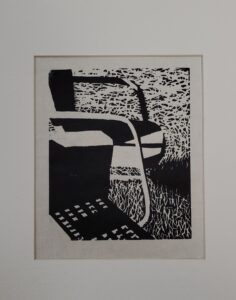 Janice Hargrave, "Lost Summer Conversations", 2022; linocut relief on paper; courtesy of the artist.