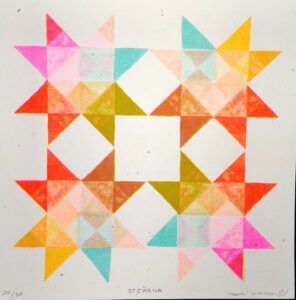 Sophia Truxell-Svenson, "STJÄRNA", 2024; 5-layer risograph on paper; courtesy of the artist.