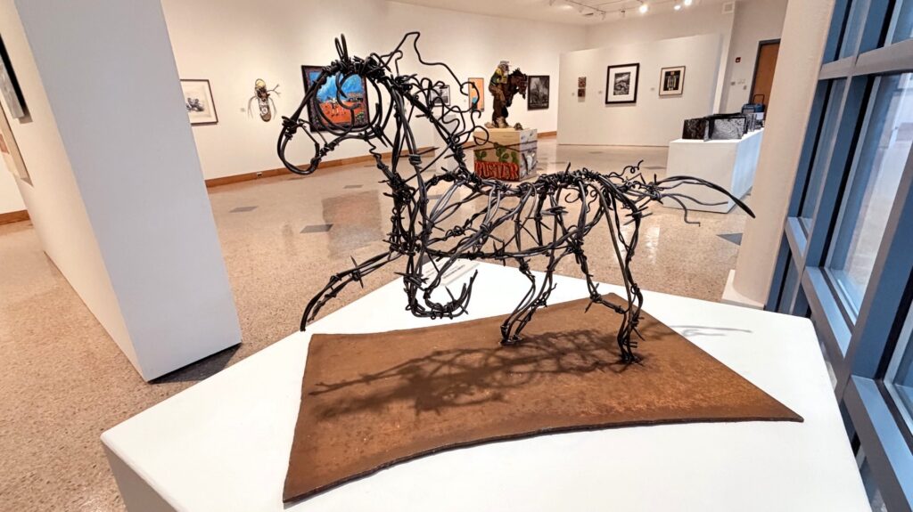 Installation shot of Glory Hartsfield's "Freedom", 2026.