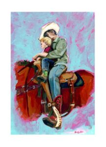 Leann Martin, "The Kid", 2025; acrylic on paper, courtesy of the artist.